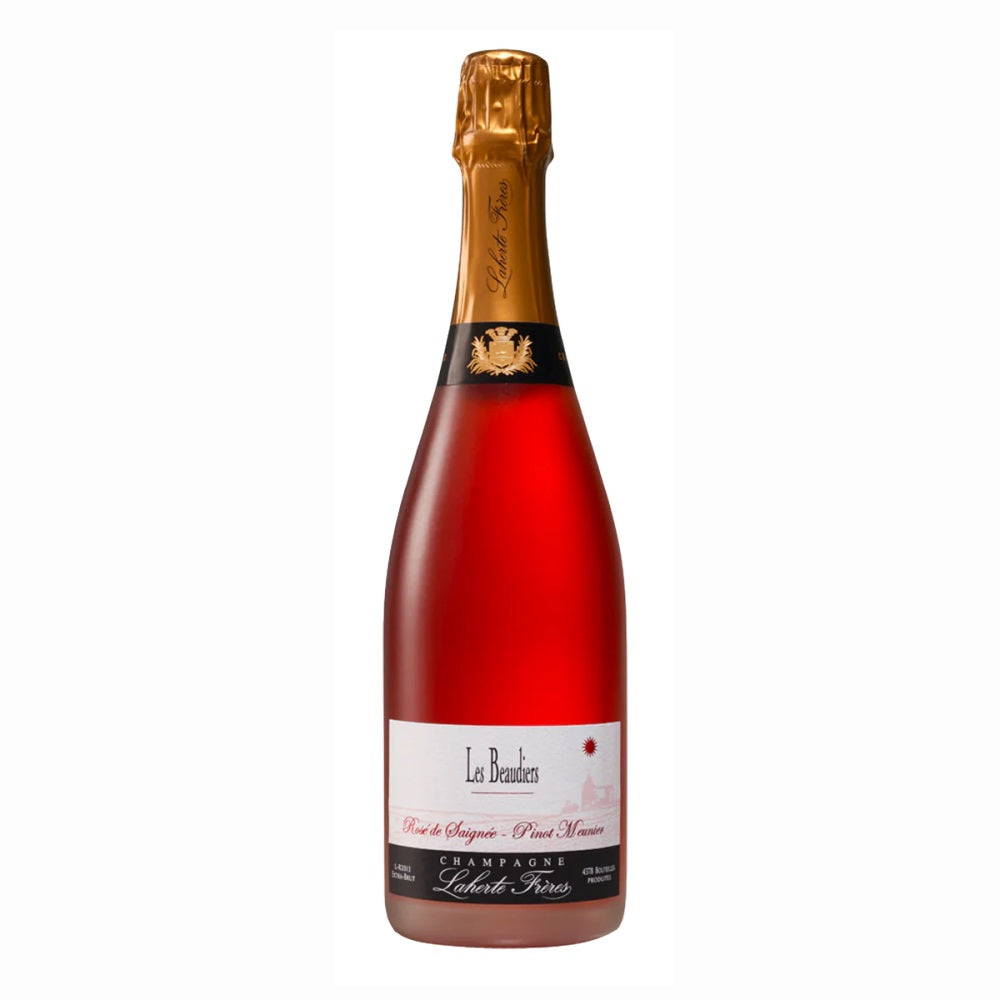 Champagne Laherte-Freres Les Beaudiers Rose de Saignee Pinot Meunier NV